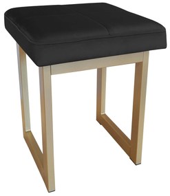 TABORET SOLID 45cm STOŁEK LOFT podstawa złota MG19