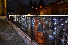 Świąteczny Deszcz - 5 m, 144 LED, biała ciepła, z timerem