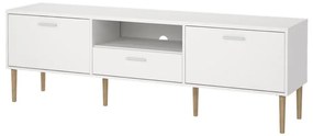 Biała szafka pod TV 177x57 cm Media – Tvilum