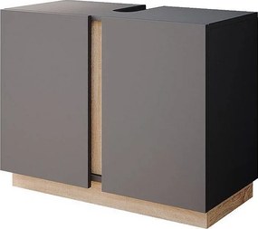 Szafka pod umywalkę antracyt 70.4x34.6x55.5 gloria