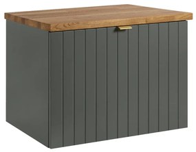 Szafka pod umywalkę HARMO 60 cm szaro-zielony półmat KROFAM