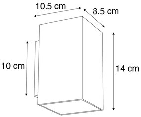 Nowoczesny Kinkiet / Lampa scienna Smart czarny, w tym 2 WiFi GU10 - Piaskowy Nowoczesny Oswietlenie wewnetrzne