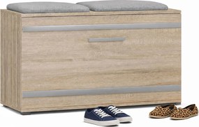 Szafka ze schowkiem do przedpokoju dąb sonoma N3-G82