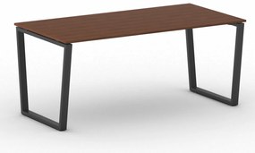 Biurko PRIMO IMPRESS, 180x90 cm, czarna podstawa, czereśnia