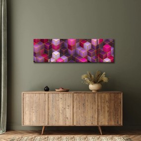 Obraz fioletowych kostek (170x50 cm)