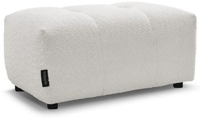 Biały podnóżek z materiału bouclé Roxelane – Bobochic Paris