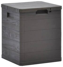 Brązowa zamykana skrzynia do ogrodu R1-C85