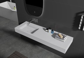 Umywalka wisząca BA8014 z odlewu mineralnego