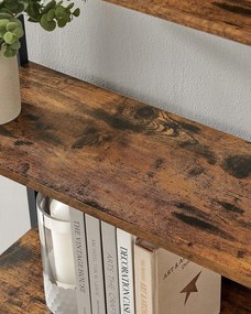 Regał na książki TAYLOR 6 półek 186x60cm, rustykalny brąz