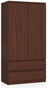 Klasyczna szafa na ubrania wenge S9-G58