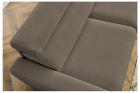Brązowa rozkładana sofa 215 cm Monaco – Bobochic Paris