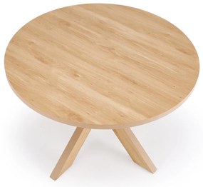MORUS stół okrągły naturalny 120 cm, 4-osobowy