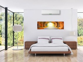 Obraz - Brama wykonana z koron drzew (170x50 cm)