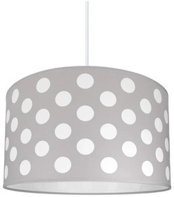 Dziecięca lampa wisząca DOTS GREY 1xE27/60W/230V