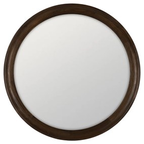 Lustro z drewnianą ramą ścienne ø 110,5 cm Paula – Ixia
