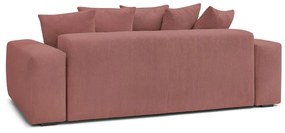 Jasnoróżowa sztruksowa sofa 280 cm Voltaire – Bobochic Paris