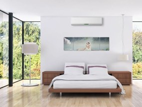 Obraz - Kobieta na łodzi (170x50 cm)