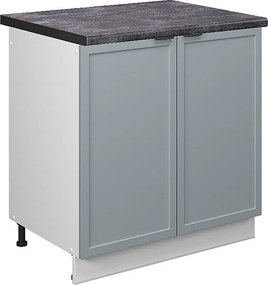 Szafka pod zlew jasnoniebiesko-szary 80x60x82 fame-line