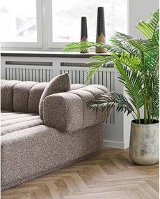 Brązowy ceramiczny wysoki wazon (wysokość 48 cm) – House Nordic