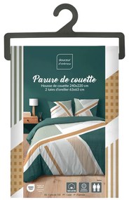 Biała bawełniana pościel dwuosobowa 240x220 cm Zephyr – douceur d'intérieur