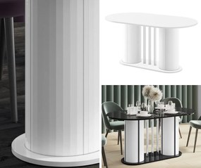 Stół z owalnym rozkładanym blatem w wysokim połysku Cesaro Hubertus