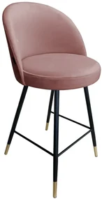 Hoker niski TANEW VELVET GOLD różowy ATOS