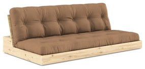 Brązowa rozkładana sofa 196 cm Base – Karup Design