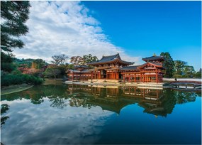 Obraz na szkle - Świątynia Byodo-in, Japonia (70x50 cm)