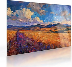 Obraz na szkle - Obraz olejny przedstawiający krajobraz (70x50 cm)