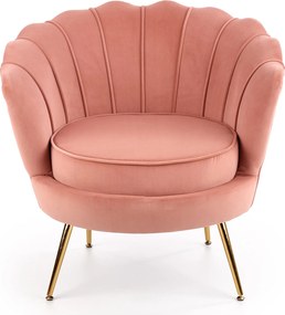 Tapicerowany fotel w stylu glamour Amorinito