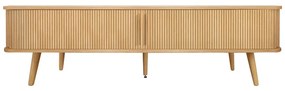 Szafka pod TV w dekorze dębu w naturalnym kolorze 178x50x40 cm Rove – Woodman