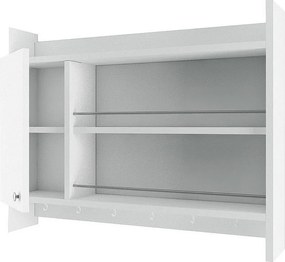 Półka kuchenna – 85 x 15 x 65 cm – biała – płyta wiórowa pokryta melaminą