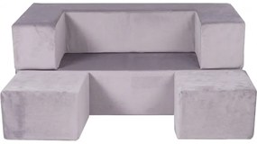 Cube sofa dziecięca, szara - meowbaby®