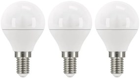Zestaw 3 żarówek LED EMOS Classic Mini Globe Neutral White, 5W E14