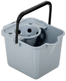 Szare wiadro do mopa z tworzywa z recyklingu Addis Eco Range, 12 l