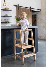 Pomocnik kuchenny dla dzieci z litego drewna bukowego w naturalnym kolorze Forrest – Vipack