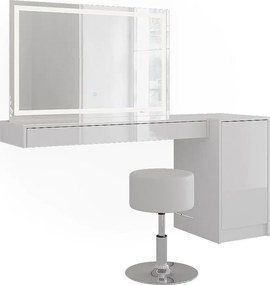 Stół do toalety biały 120x40.1x12 sherry