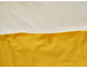 B.E.S. Petrovice Bawełniana pościel Double face musztardowa/kawowa