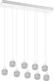 Trio - Żyrandol na linkach MELA 9xE14/25W/230V biały