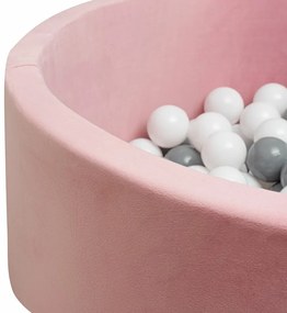 Suchy basen dla dzieci z piłeczkami New Baby,różowy