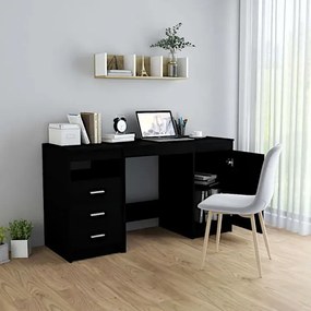Czarne Funkcjonalne Biurko W6-D43