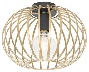 Designerska lampa sufitowa mosiądz 30 cm - Johanna