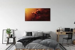 Obraz drukowany na płótnie Taniec w Deszczu i Dymie