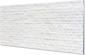 Szklany Panel Czerwona Cegła na Ścianie