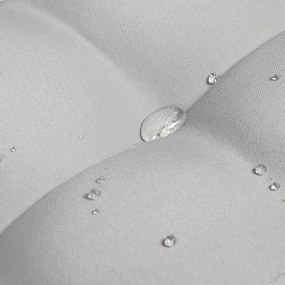 Outsunny Poduszka siedzeniowa do ogrodu z pikowaniem, 40 x 40 x 4 cm, jasnoszary