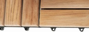 Płytki drewniane teak 30x30 cm na balkon i taras, 22 sztuki