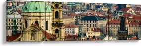Obraz - Panorama Pragi (170x50 cm)