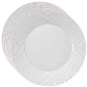 Orion Zestaw porcelanowych talerzyków deserowych Mona linka 6 szt., 19 cm