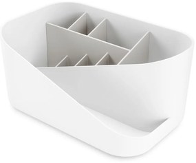 Biały plastikowy organizer łazienkowy na kosmetyki Glam – Umbra