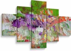 Obraz abstrakcji - malarstwo (125x70 cm)